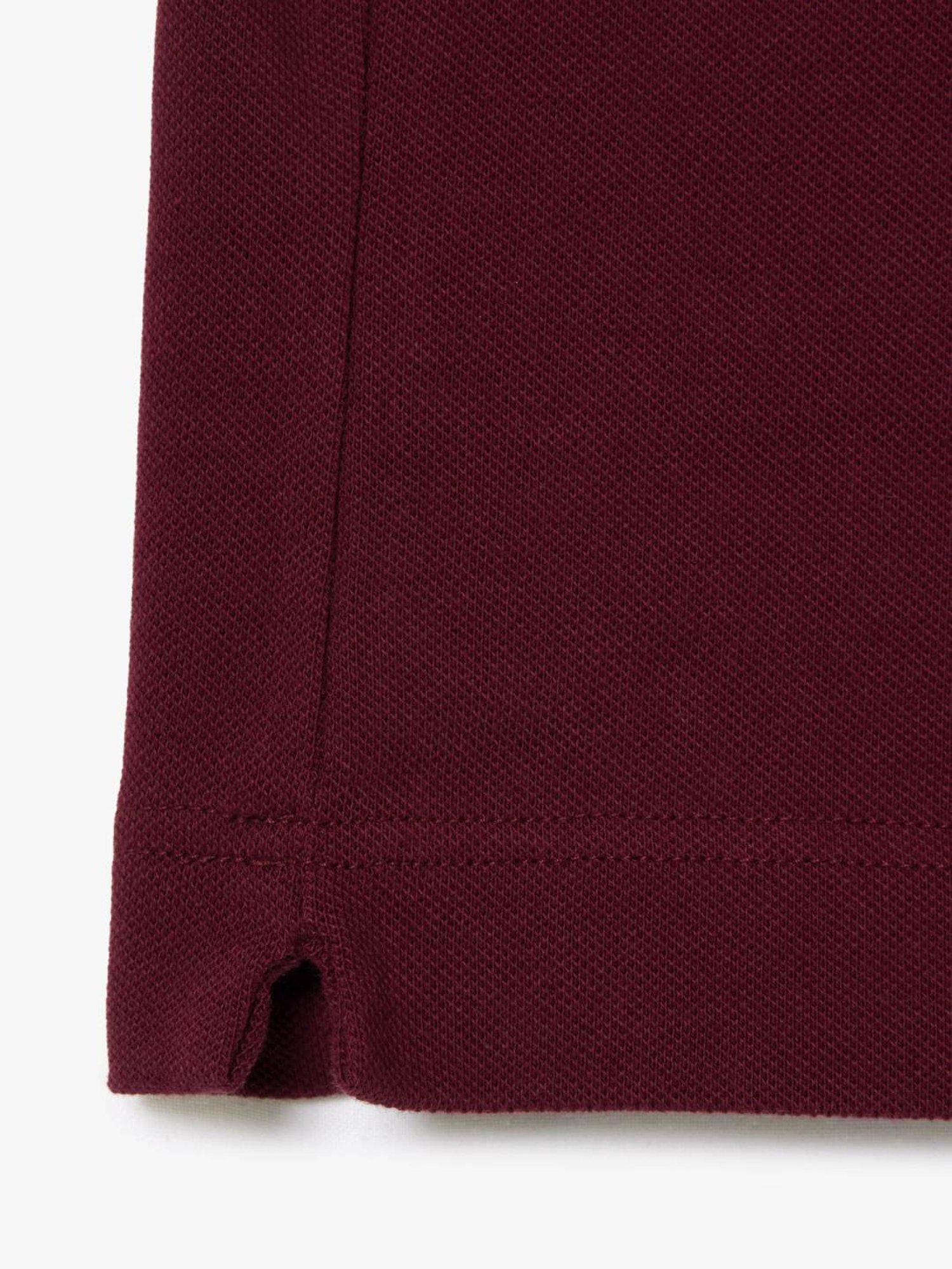 Lacoste Maroon Cotton Regular Fit Polo T-Shirt