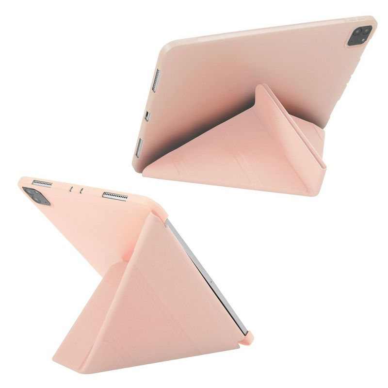 Insten - Tablet Case for iPad Pro 11" 2020, Multifold Stand, Magnetic Cover Auto Sleep/Wake, Pencil Charging, Light Pink