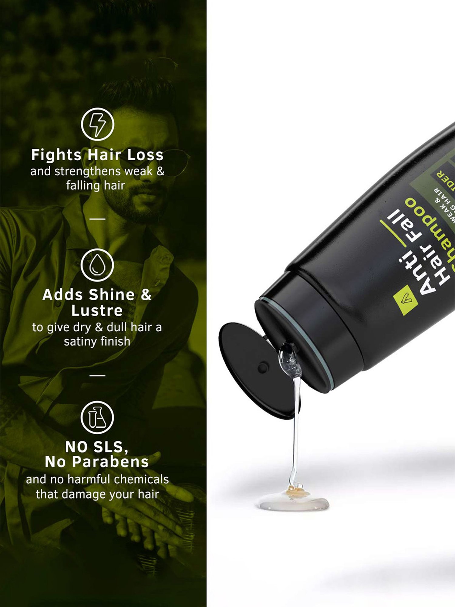 Ustraa Barood Eau De Parfum & Anti Hair Fall Shampoo - Set of 2