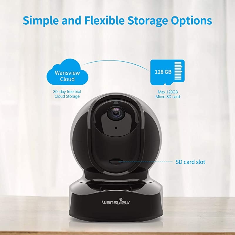 Wireless Security Camera IP Camera 1080P HD  WiFi Home Indoor Camera for BabyPetNanny Motion Detection 2 Way Audio Night Vision Compatible with Alexa with TF Card Slot and Cloud