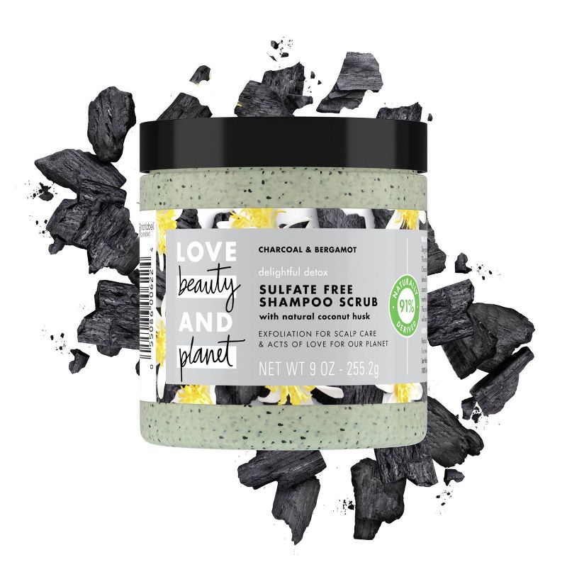 Love Beauty and Planet Delightful Detox Charcoal Shampoo Scrub - 8oz