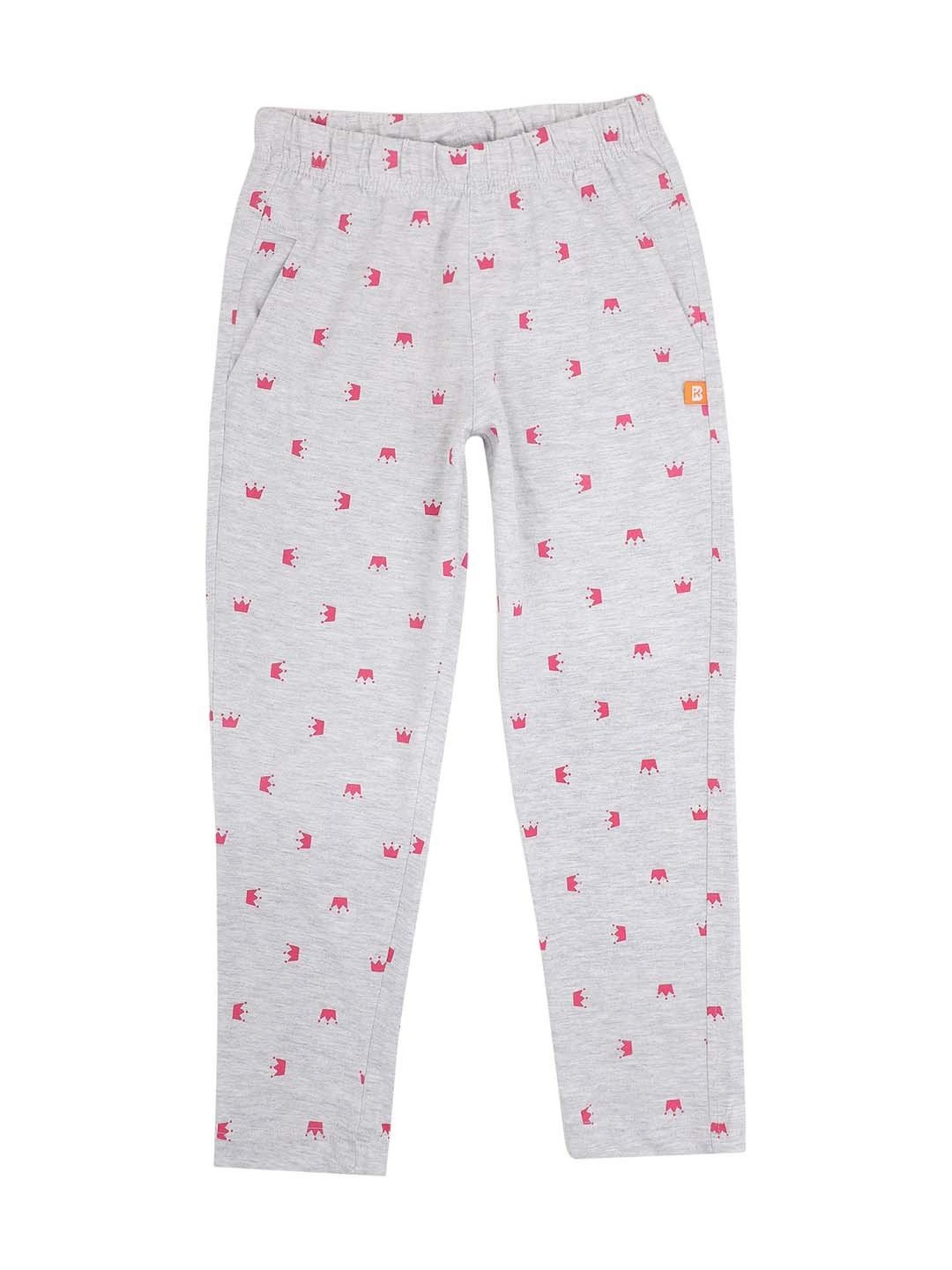 METTLE Girls Navy Solid Joggers