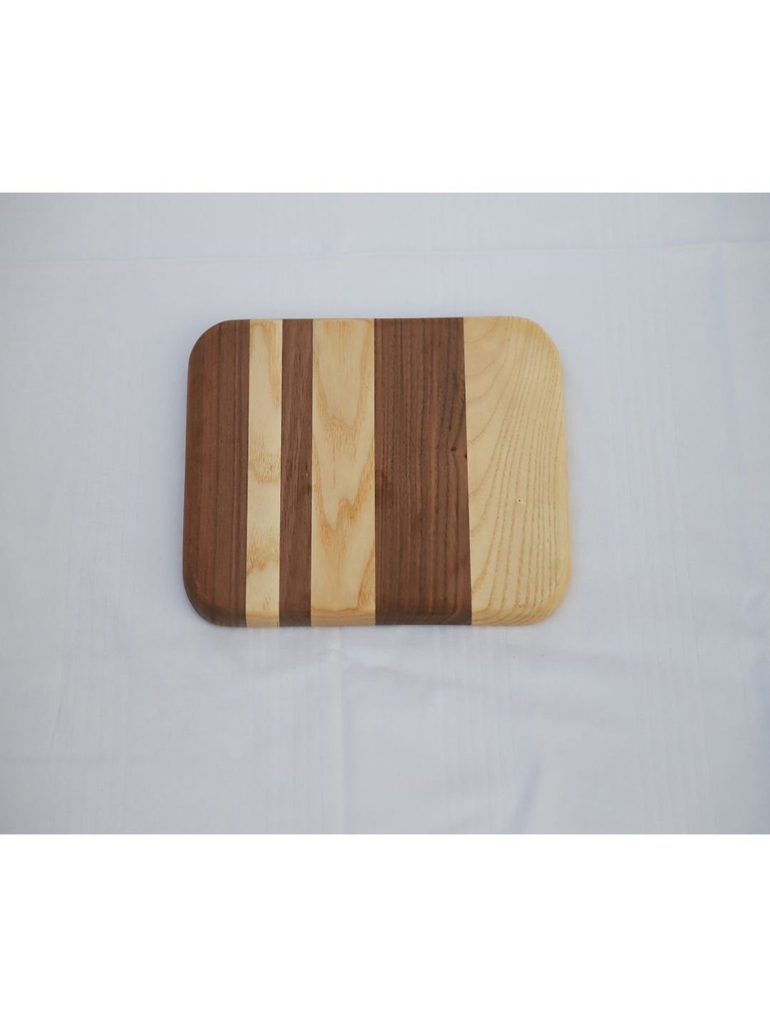 ICRAFT Majestic Cream & Brown Ash Wood Platter - Set of 1