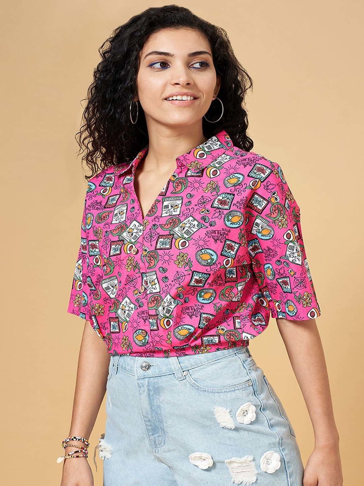 Nino Bambino Multicolor Printed Long Shirt