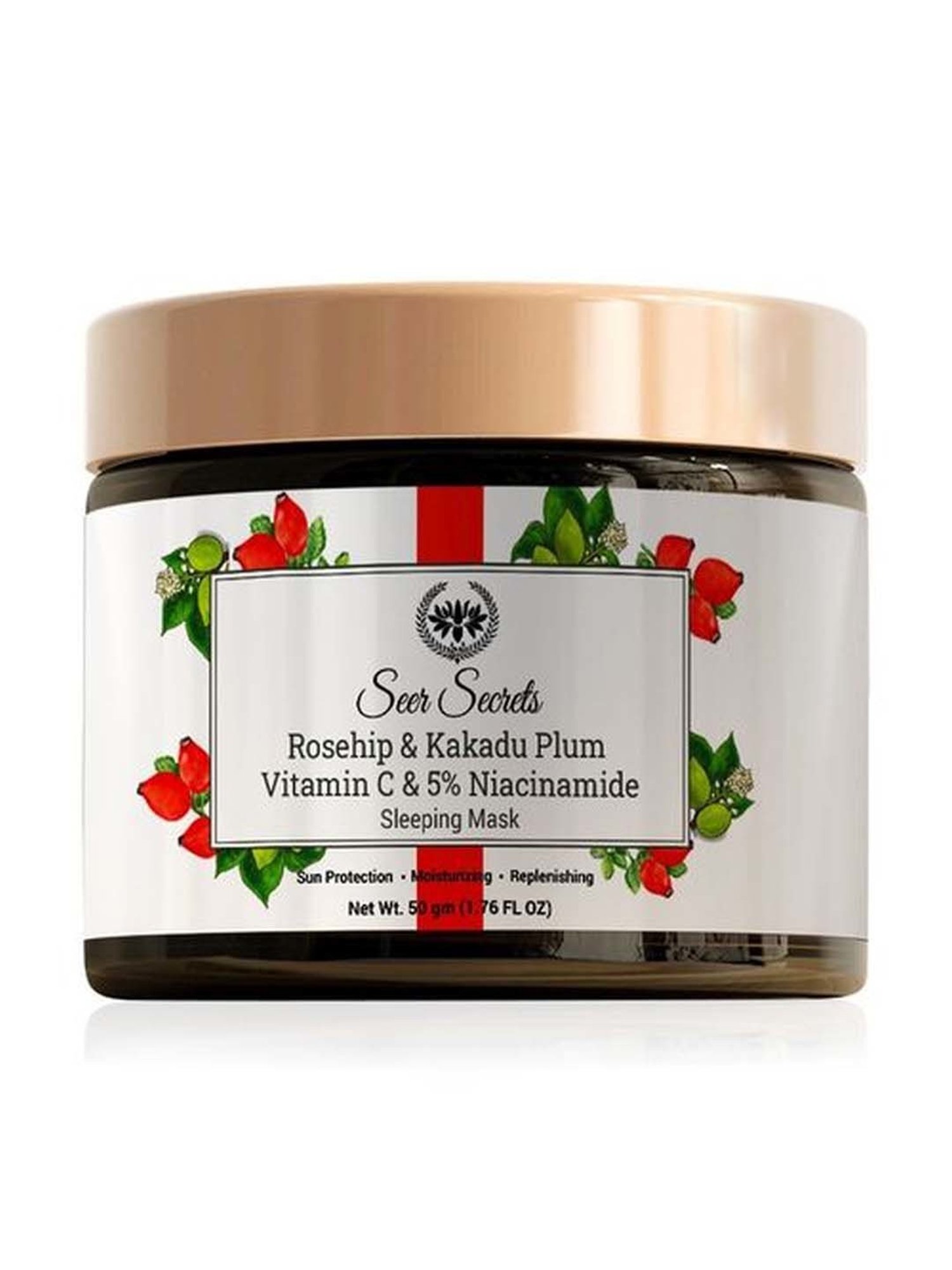 Seer Secrets Rosehip & Kakadu Plum Vitamin C & 5% Niacinamide Sleeping Mask - 50 gm