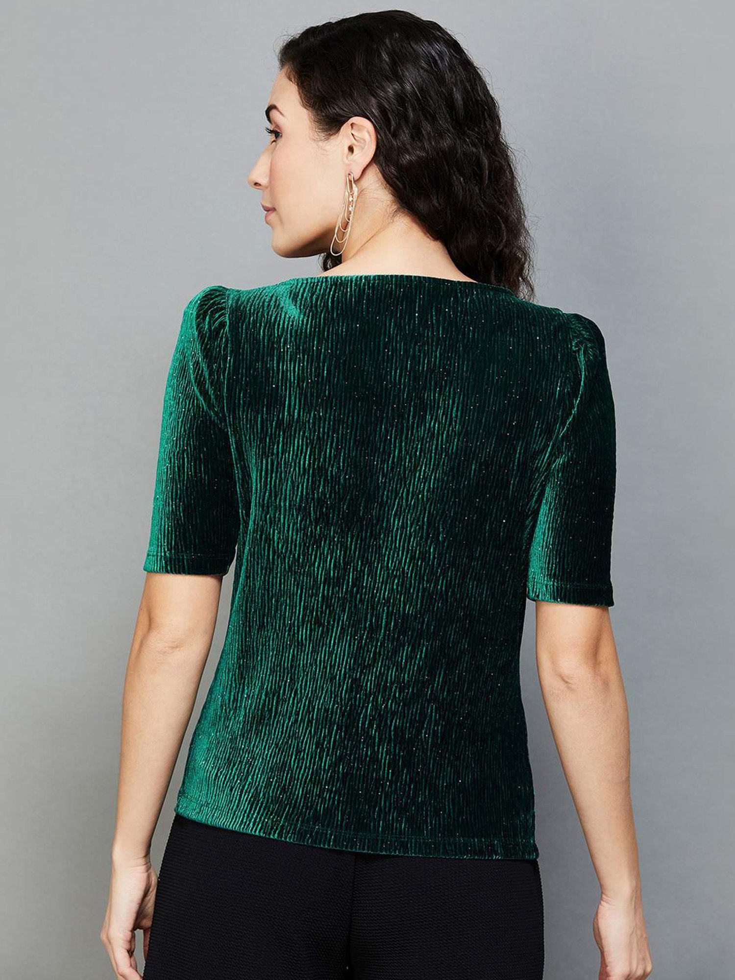 Code by Lifestyle Green Regular Fit Top