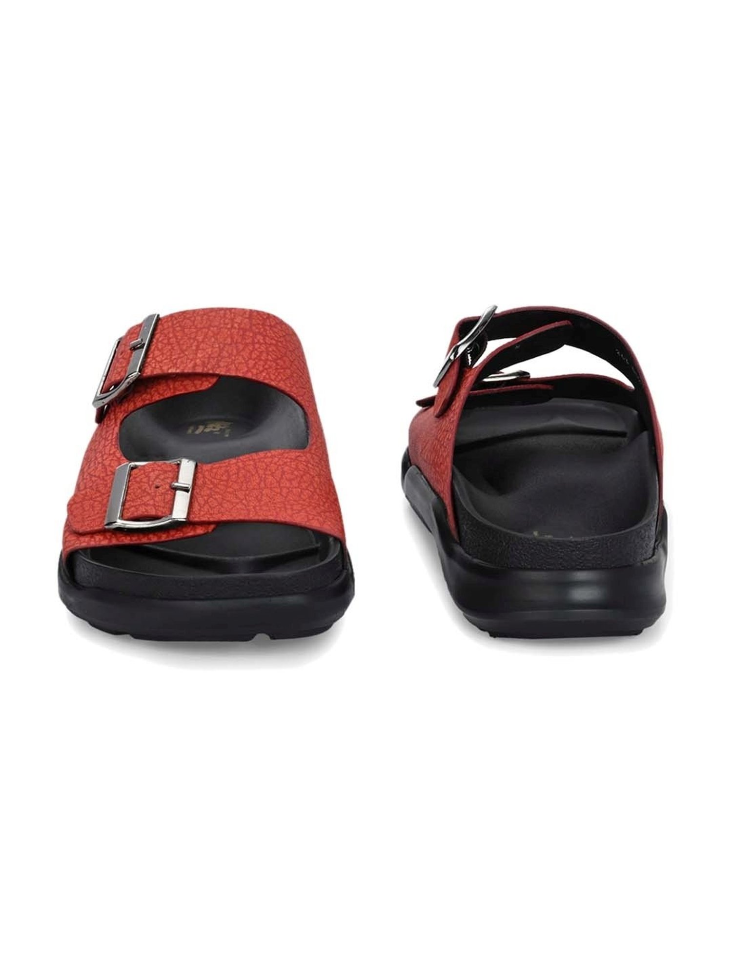Hitz Men's Red Casual Sandals