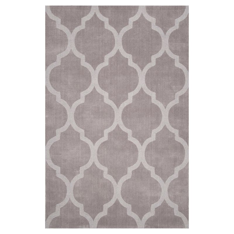 5'x8' Wool Hand Tufted Maybell Area Rug Gray - nuLOOM