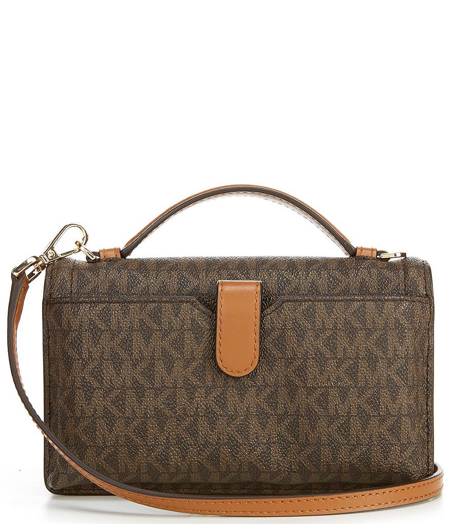 Michael Kors Signature Jet Set Charm Top Handle Phone Crossbody Bag