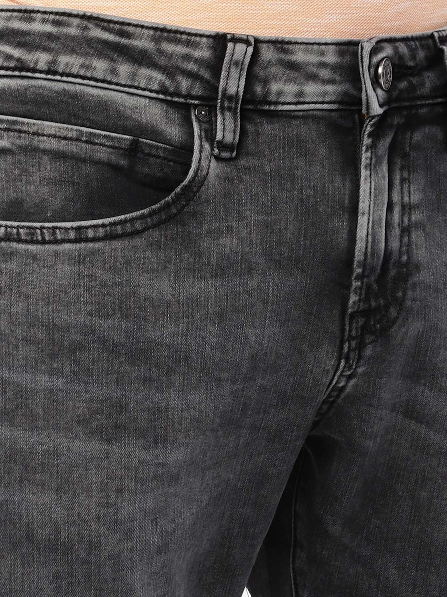 EVERBLUE Grey Comfort Slim Midrise Jeans