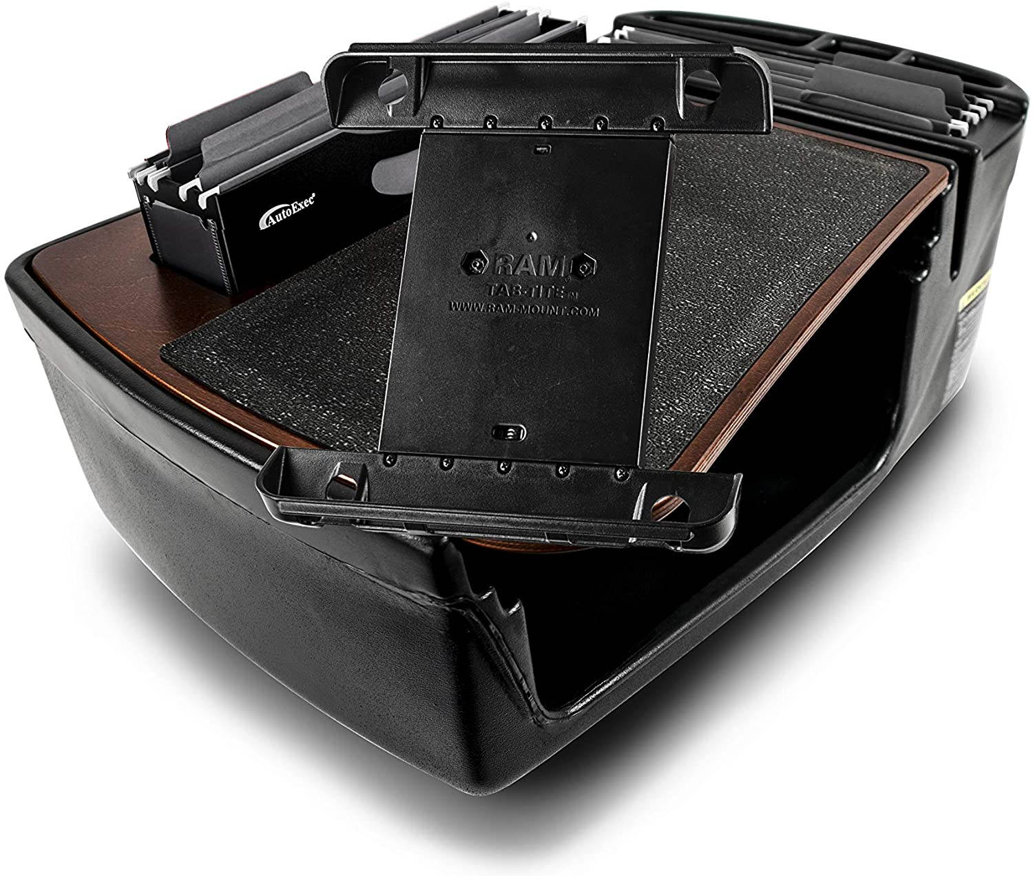 AutoExec AUE26007 Efficiency FileMaster Car Desk Mahogany Finish with Built-in 200 Watt Power Inverter and Tablet Mount
AESFile-02-Tablet MAH