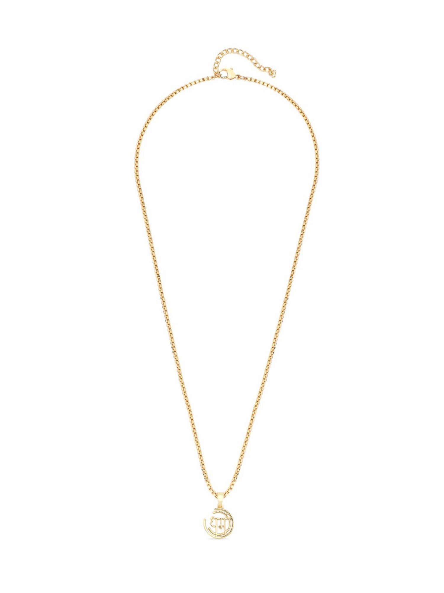 The Bro Code Gold-Plated Dharma Pendant Necklace for Men