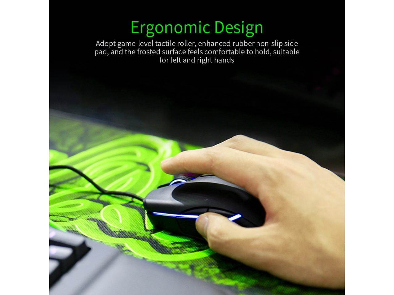 Razer Lancehead Tournament Edition Wired Gaming Mouse RGB Gaming Mouse Ergonomic Mice with 5G Optical Sensor 16000DPI Black
