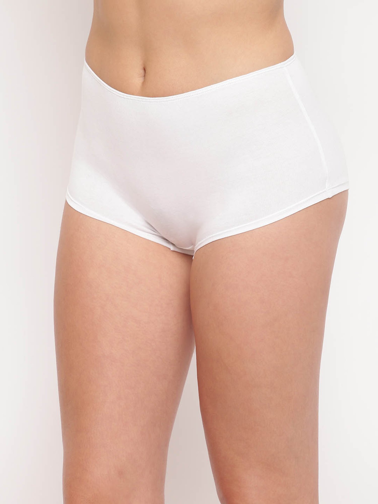 BASIICS by La Intimo White Boyshorts Panty (Pack Of 3)