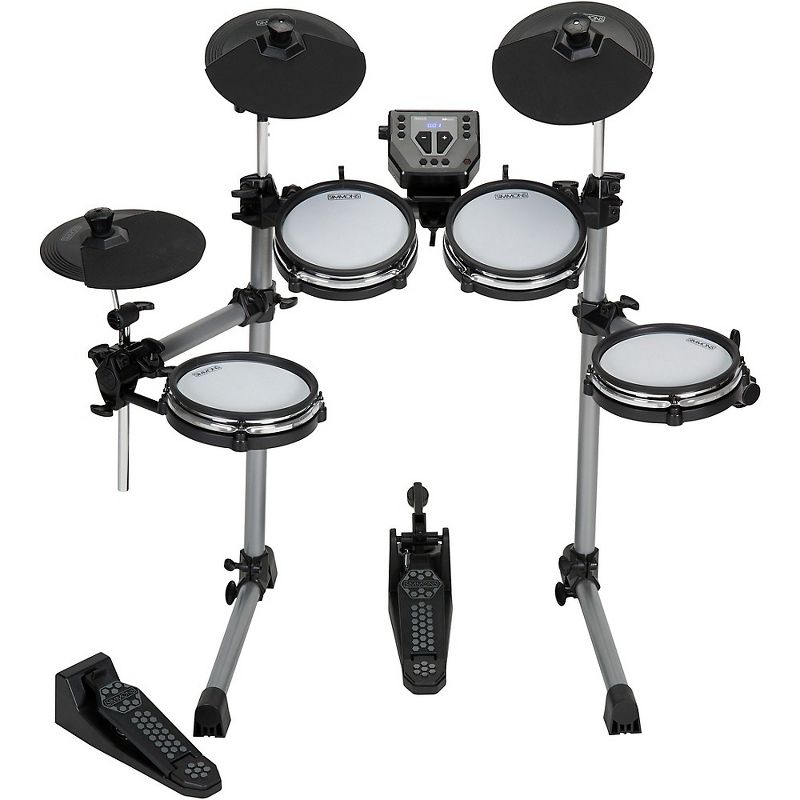 LyxJam 8-Piece Electronic Drum Kit, Professional Drum Set with Real Mesh Fabric, 448 Preloaded Sounds, 70 Songs, 15-Song Recording Capacity, Choke,Rim,Edge Capability & Kick Pad, Drum Sticks Included