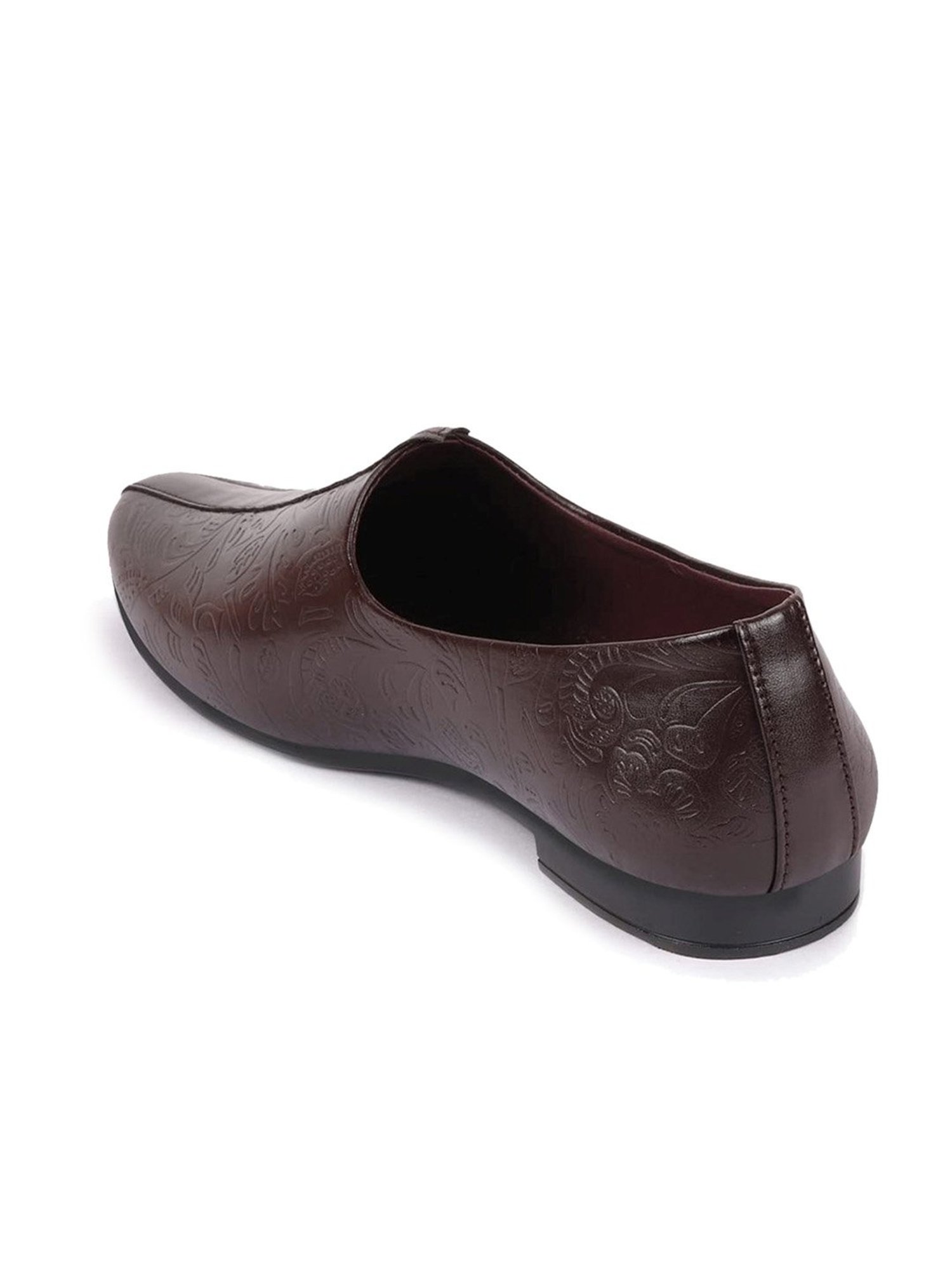 Fausto Men's Brown Ethnic Juttis