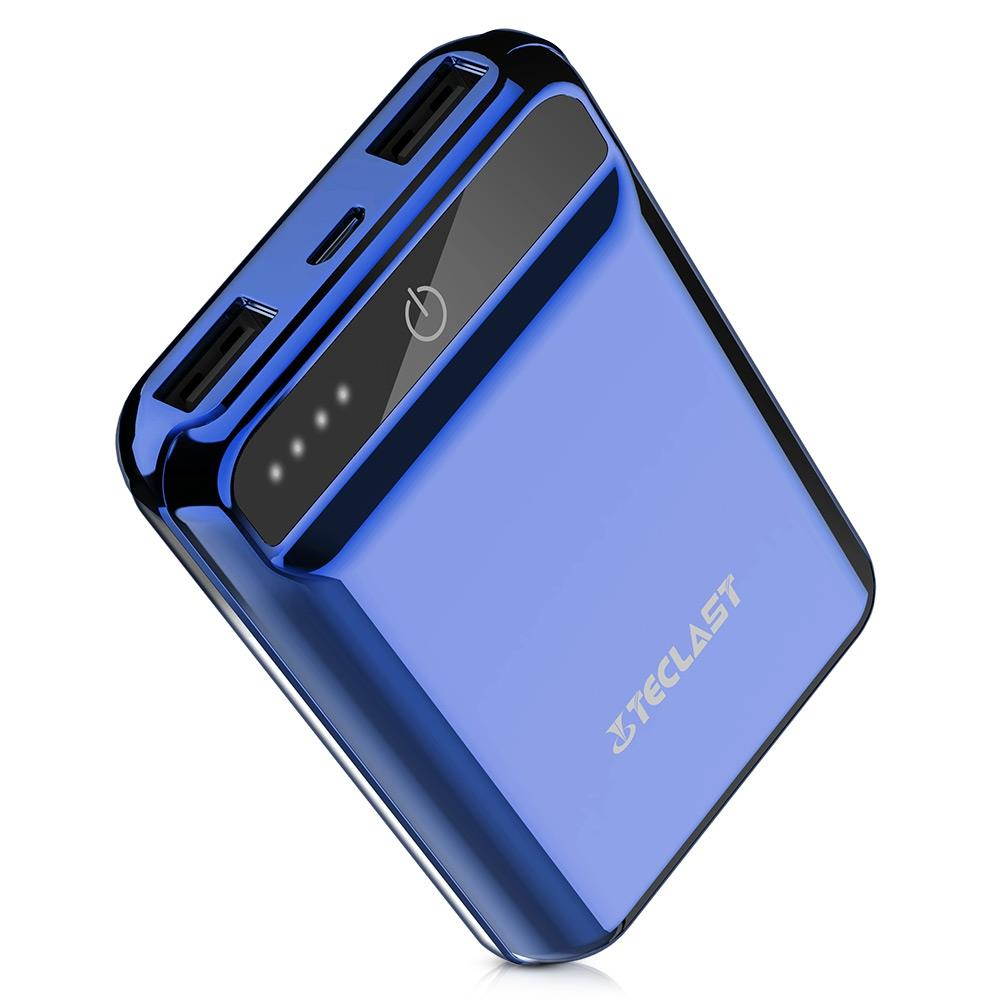 Power Bank 10000mAh High Capacity External Battery Pack Powerbank Cell Phone Battery Backup Charger with Dual Input & Output Compatible iPhone X 8 7 Plus, iPad Tablet & More