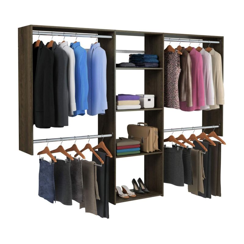 Home Basics Storage Closet with Shelving