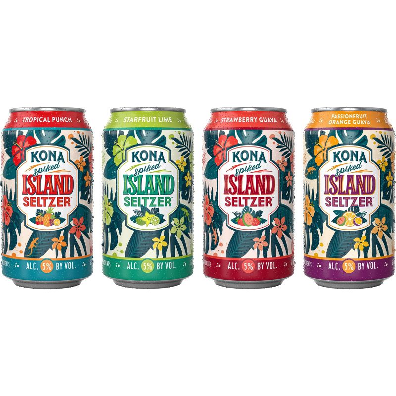 Kona Spiked Island Hard Seltzer Variety Pack - 12pk/12 fl oz Cans