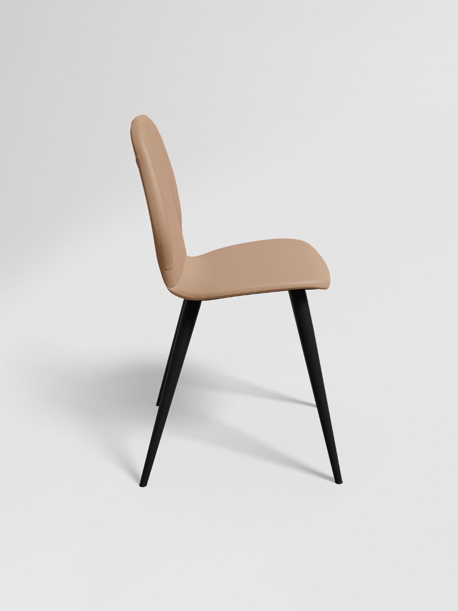 Godrej Interio Sked Beige Leather Dining Chair (Set of 2)