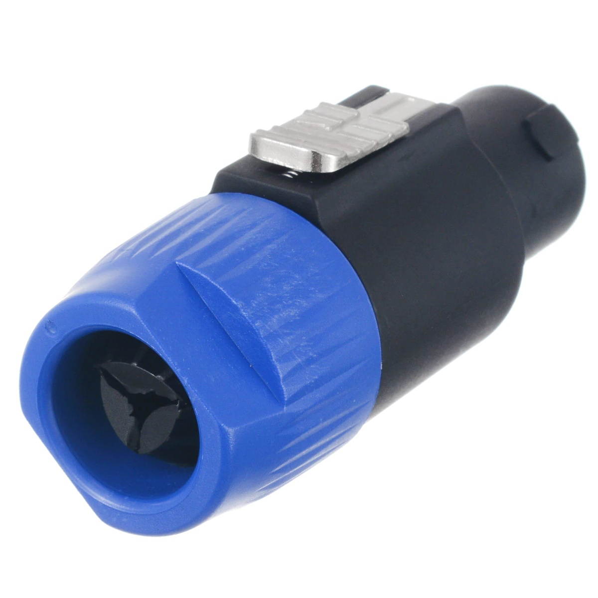 10pcs/set  Speakon 4 Pin Male Plug Compatible Audio Cable Connectors Blue Male Plug For Speakon