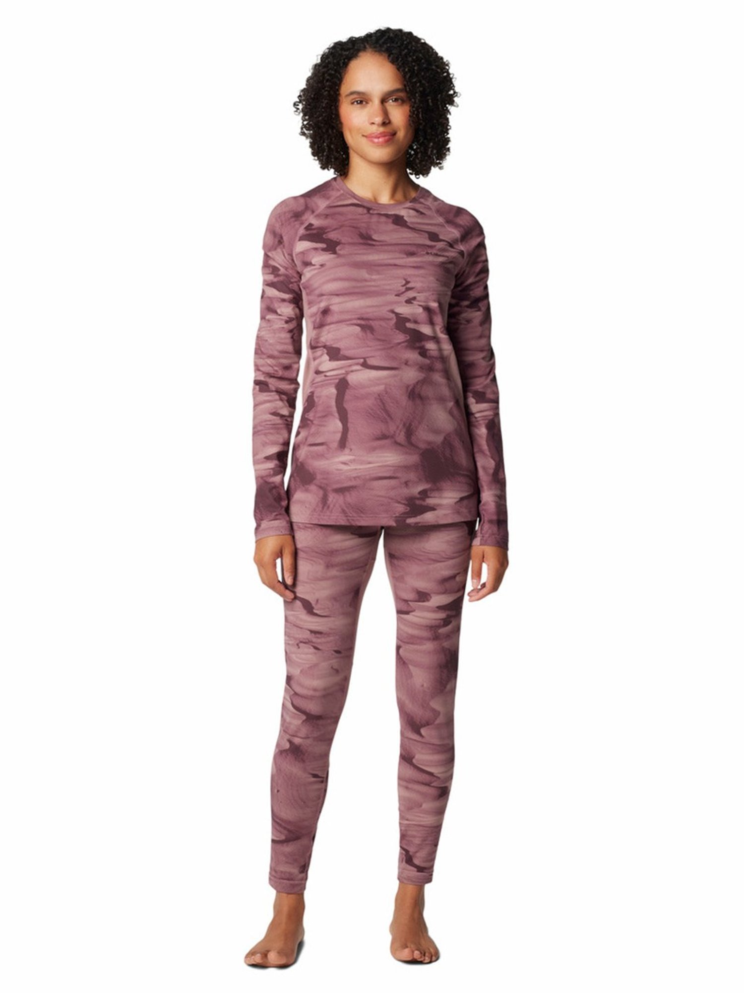 Columbia Mauve Printed W Omni-Heat Infinity Top