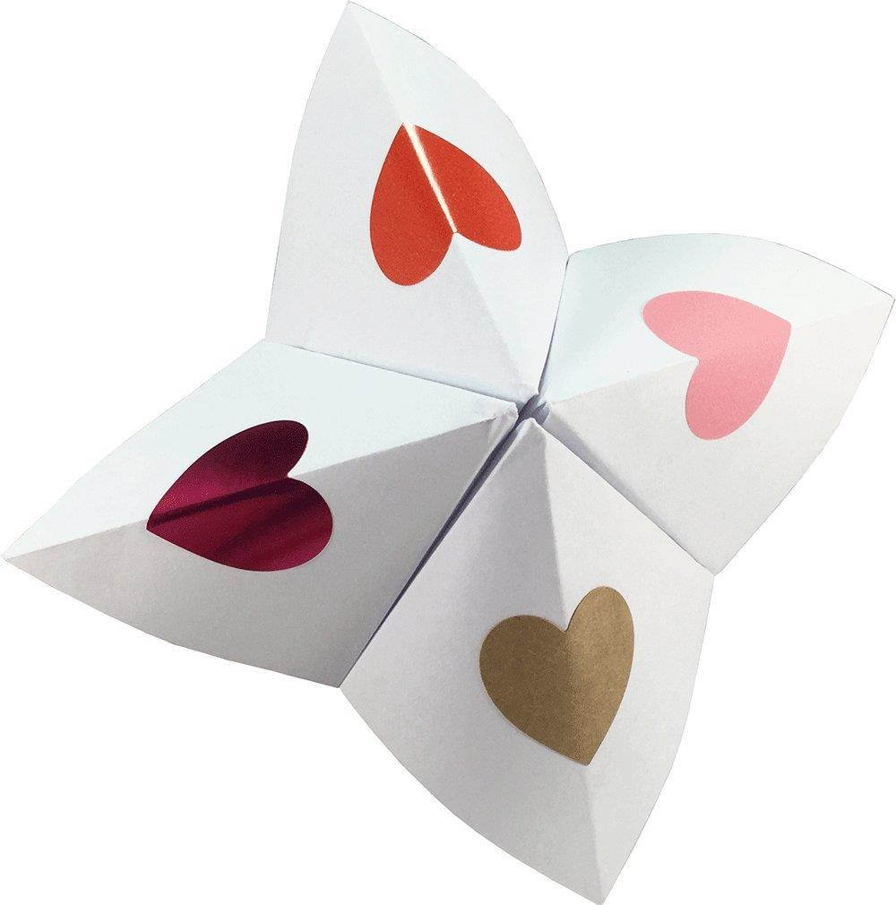 Red Heart Stickers, 1 Inch in Size, 500 Labels on a Roll