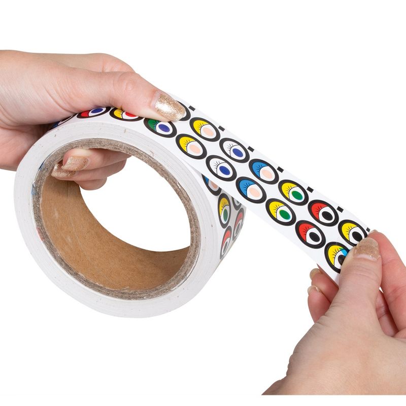 Ready 2 Learn Creative Sticker Roll - Eyes - Multicolor - 2,000 Self-Adhesive Stickers