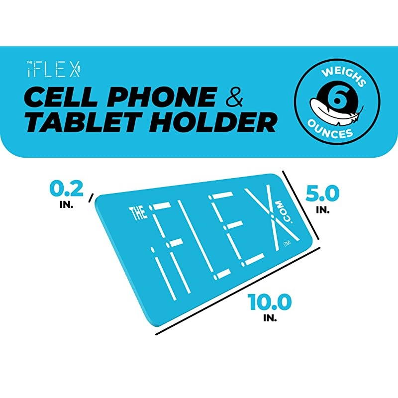 Cell Phone Stand and Tablet Stand for Air Travel, Work and Home &ndash; This Flexible Phone Holder is The Perfect iPhone Stand and Holds Any Mobile Device &ndash; Non-Slip Grip, Strong and Durable