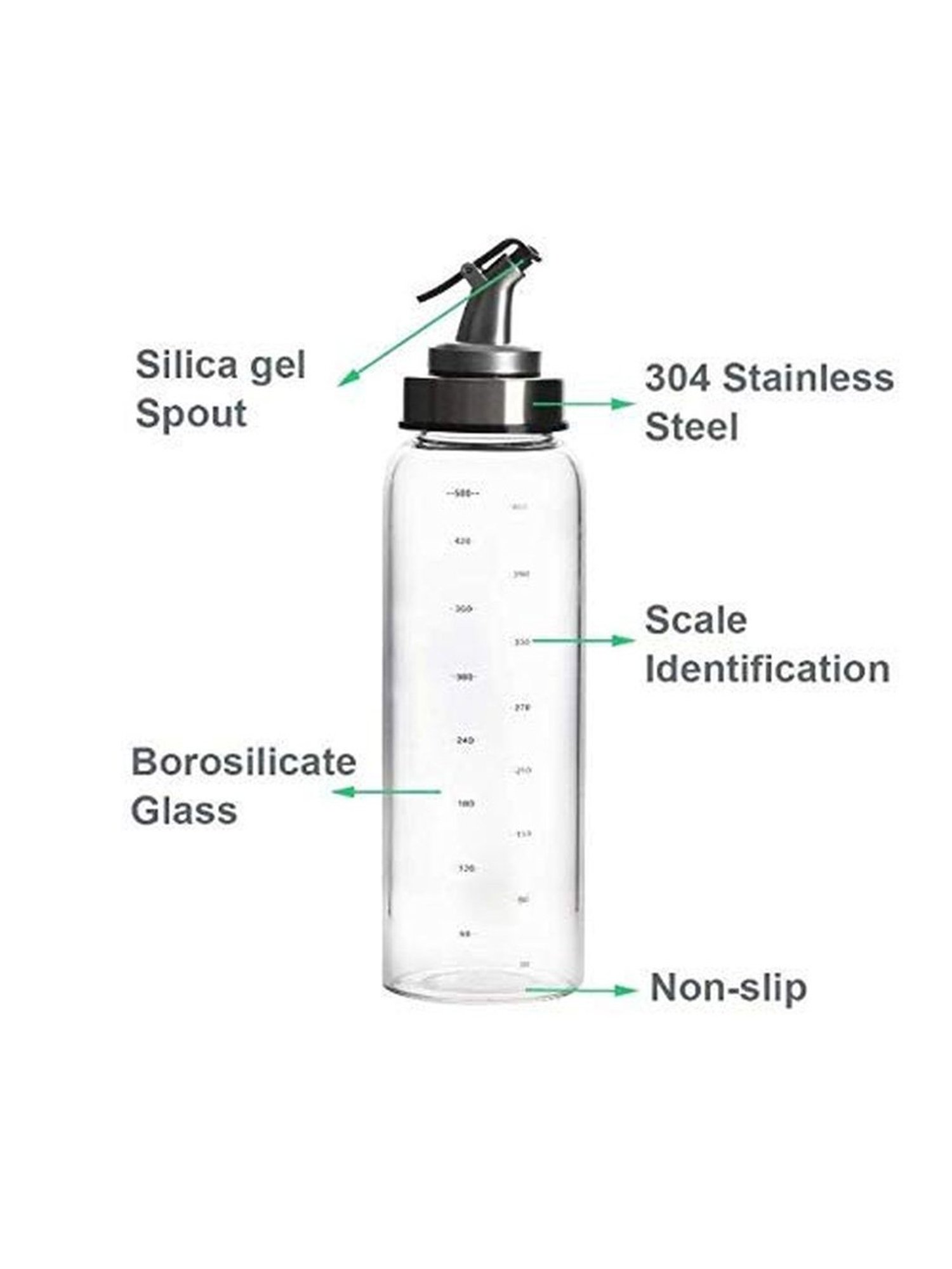 COLE & MASON White & Beige Ceramic Pourer - Set of 1