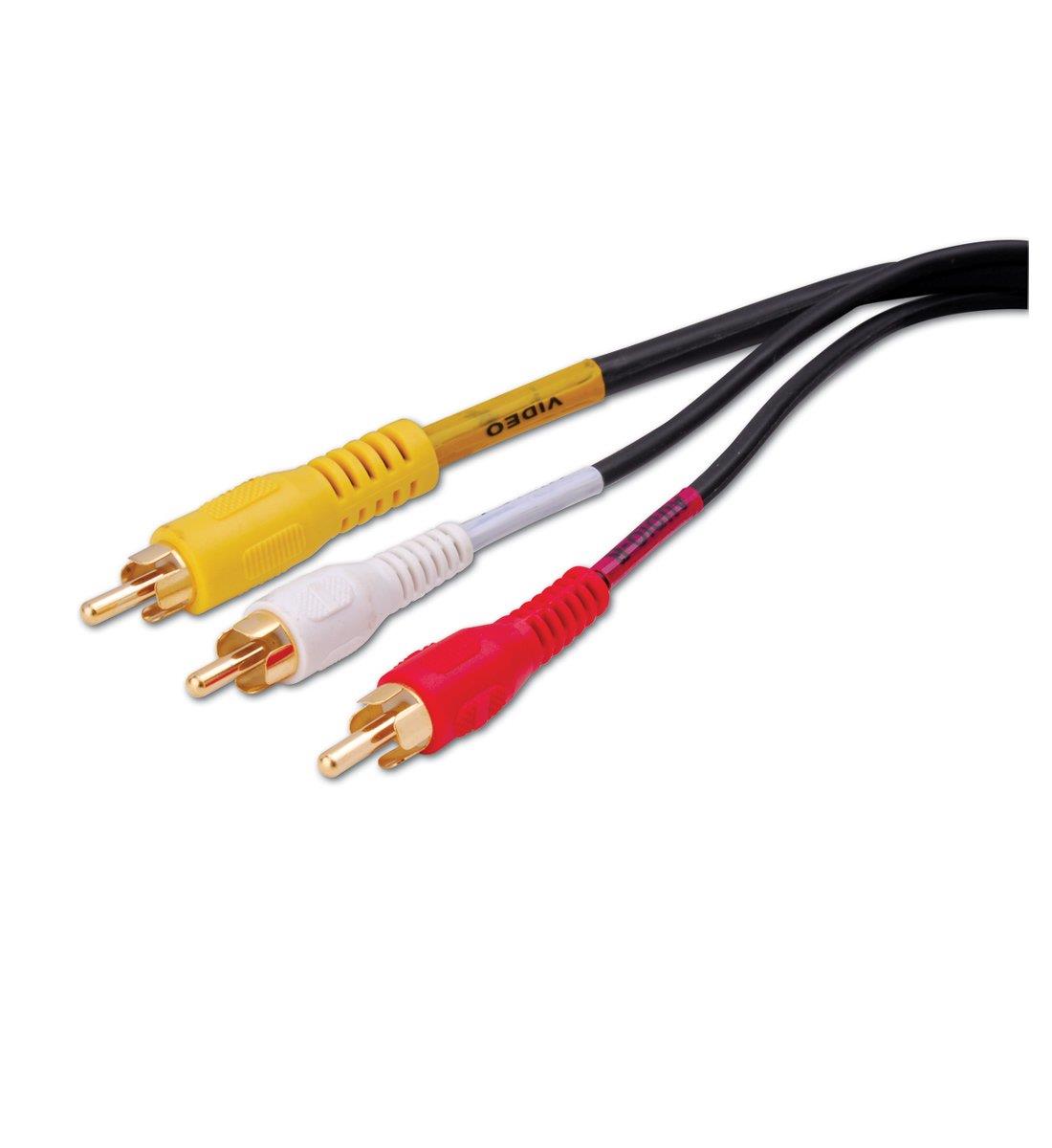 Vanco DKE50X Triple RCA Composite Audio/Video Cables (50 Feet)