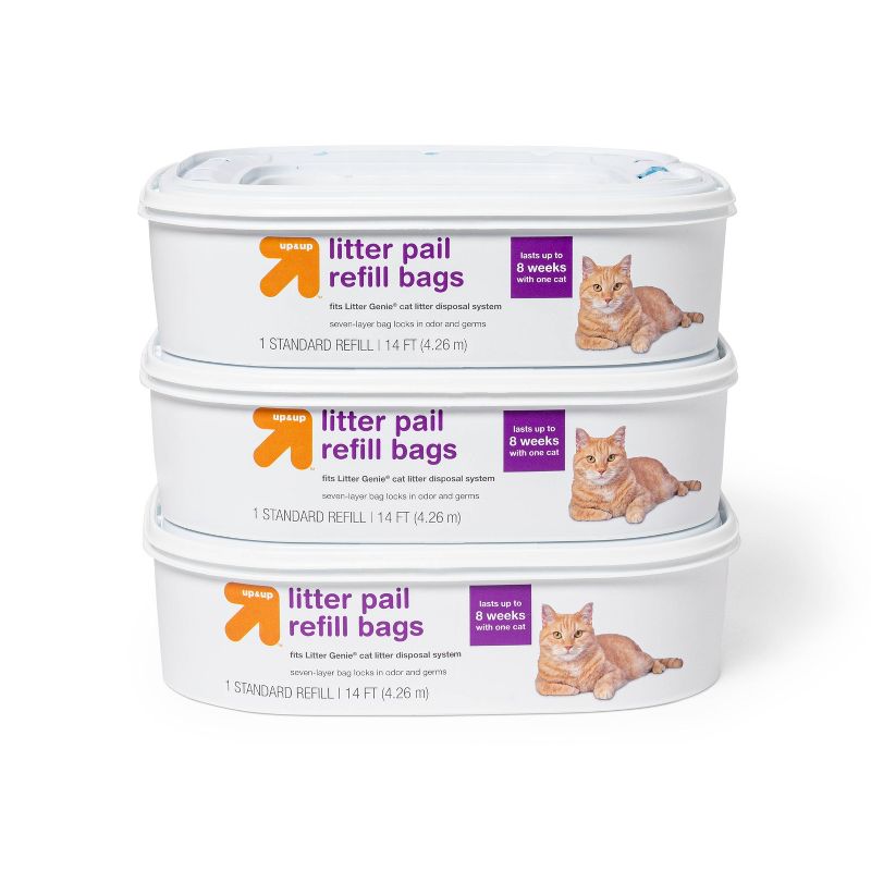 PawPail PawBag Pet Waste Plastic Poop Bags for Large Dogs (150 Count) with Odor Prevention Activated Carbon Air Filter for Pet Waste Station