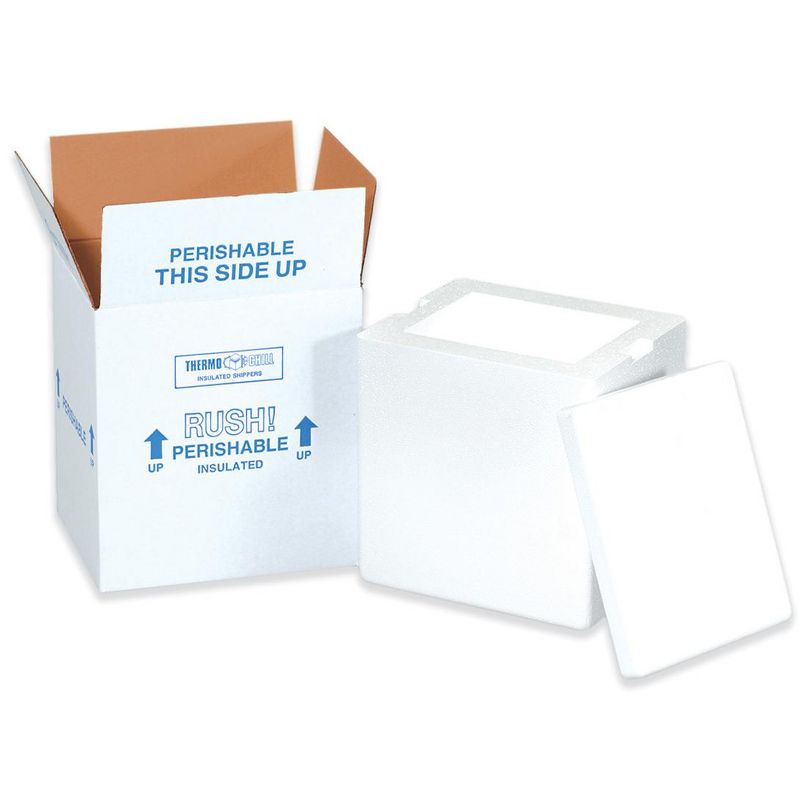 SI Products Insulated Shipping Kits 8" x 6" x 9" White 8/Case 209C