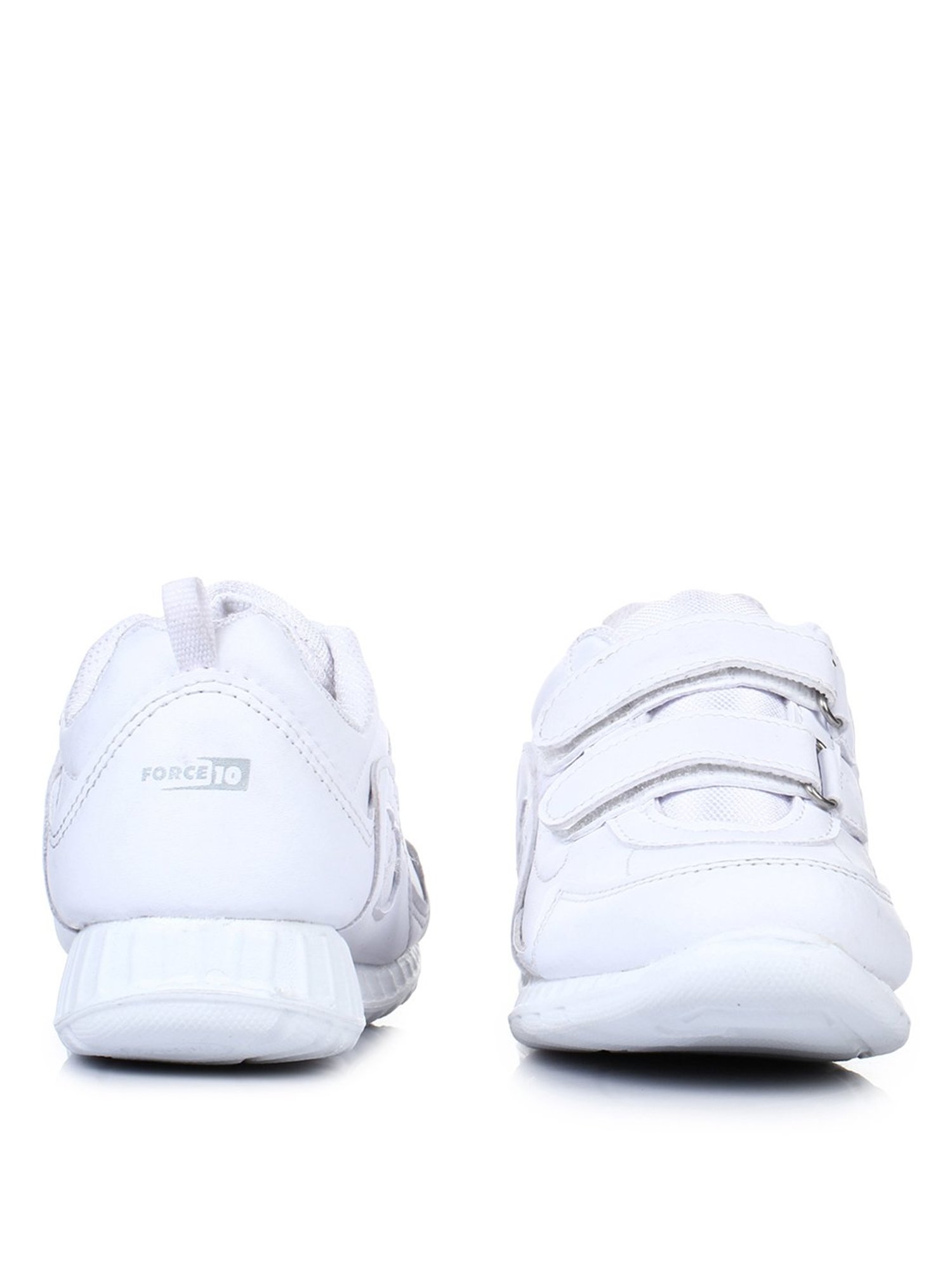 Force 10 By Liberty Kids White School Shoes