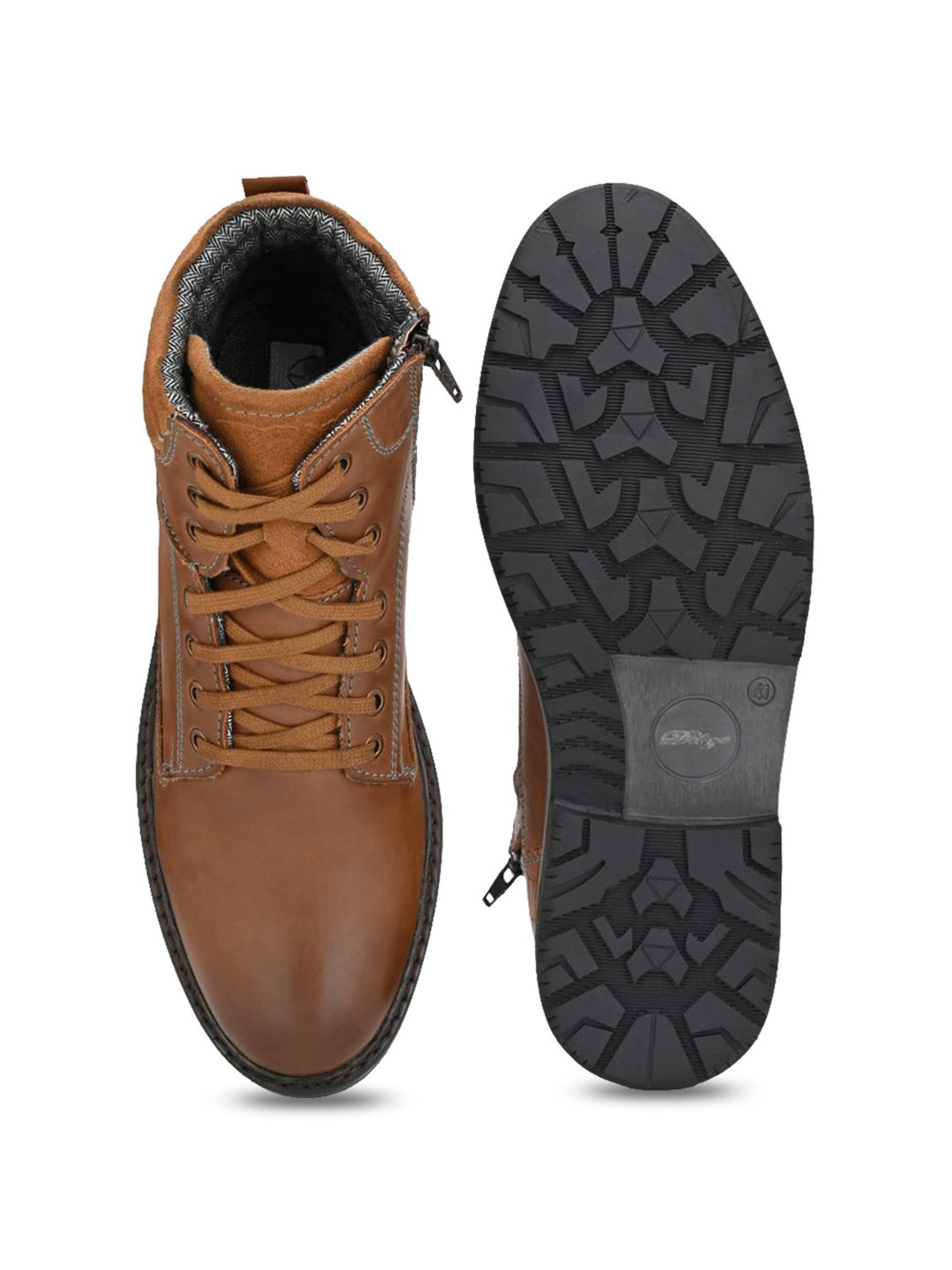 Delize Men's Tan Derby Boots