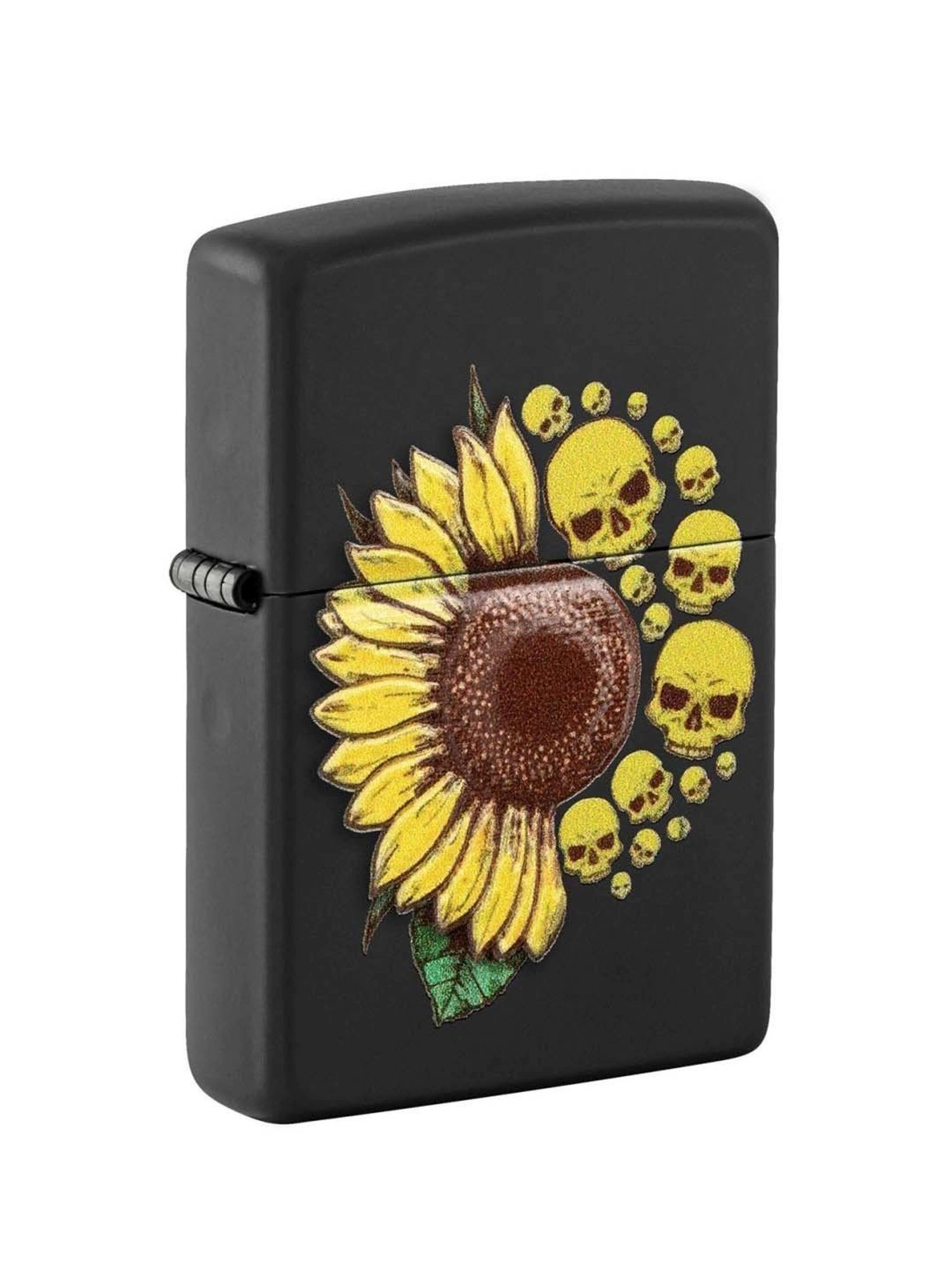 ZIPPO Black & Yellow Brass Windproof Pocket Lighter