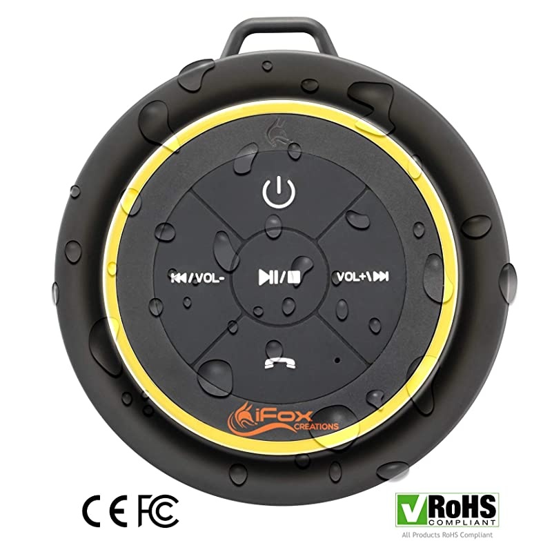 iF012 Bluetooth Shower Speaker Certified Waterproof Wireless It Pairs Easily to All Your Bluetooth Devices Phones Tablets Computer Radio