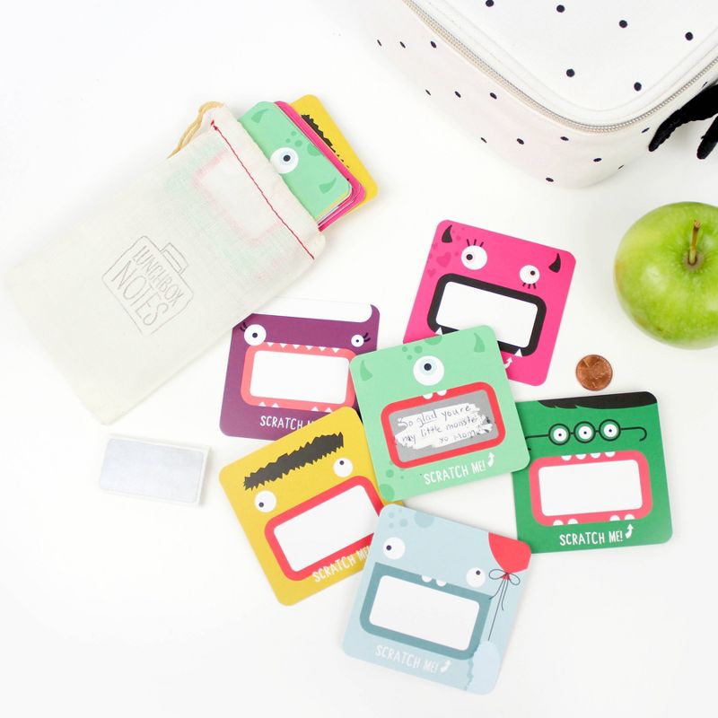 24ct Scratch Off Lunchbox Notes: Edition 6 Monster