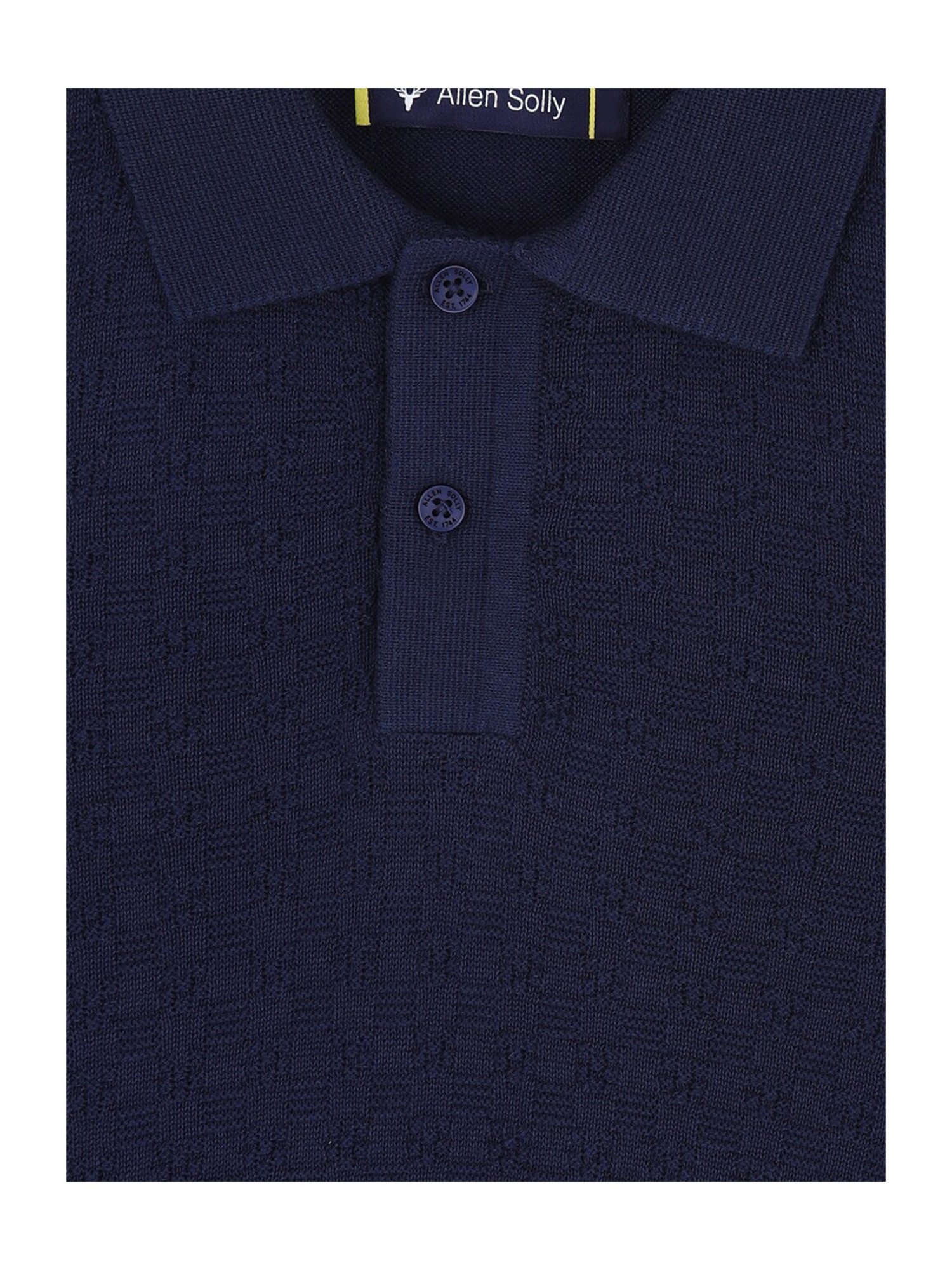 Allen Solly Junior Yellow Logo Print Polo T-Shirt