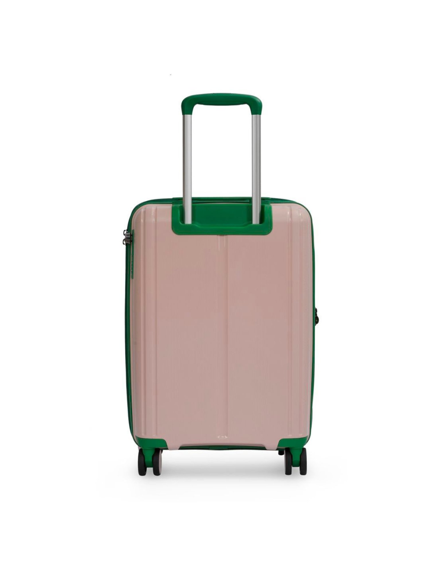 United Colors of Benetton Emerald Pink Textured Hard Cabin Trolley Bag - 55.5 Cm