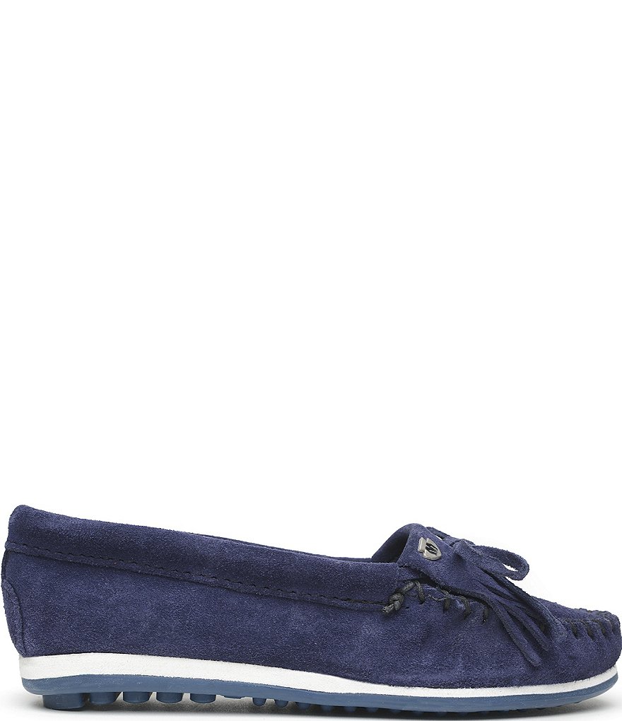 Minnetonka Kilty Plus Suede Moccasins