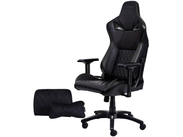 KARNOX Legend TR Racing Style Gaming Office Chair with Adjustable Height and Arm Rests, Ergonomic 155&deg; Reclining, Locking High Back with Integrated Headrest (Black)