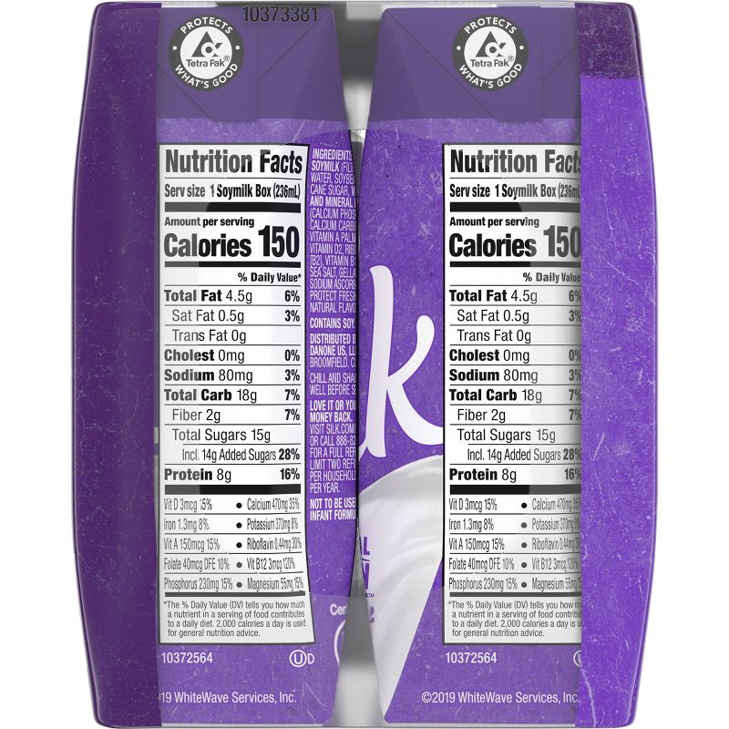 Silk Vanilla Soy Milk - 8oz/6pk