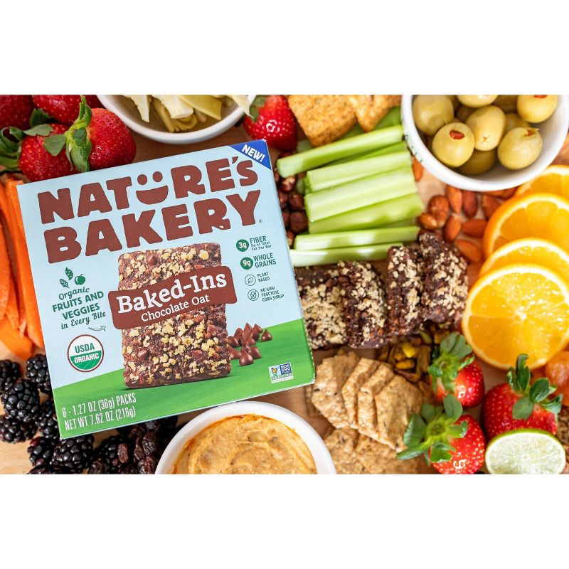 Nature's Bakery Baked-Ins Organic Chocolate Oat - 6pk/7.62oz