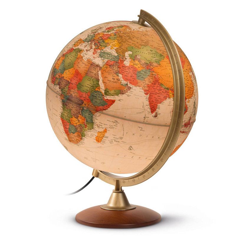 Journey Antique Illuminated Globe - Waypoint Geographic