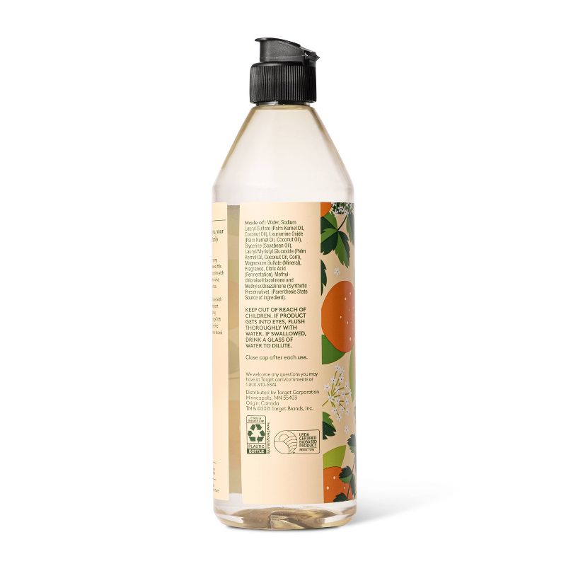 Spearmint & Orange Liquid Dish Soap - 18 fl oz - Everspring™