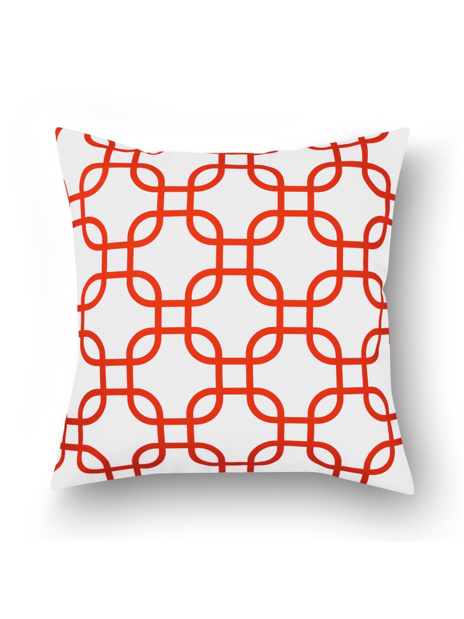 SEJ by Nisha Gupta Orange & White Cushion Covers - Set of 3