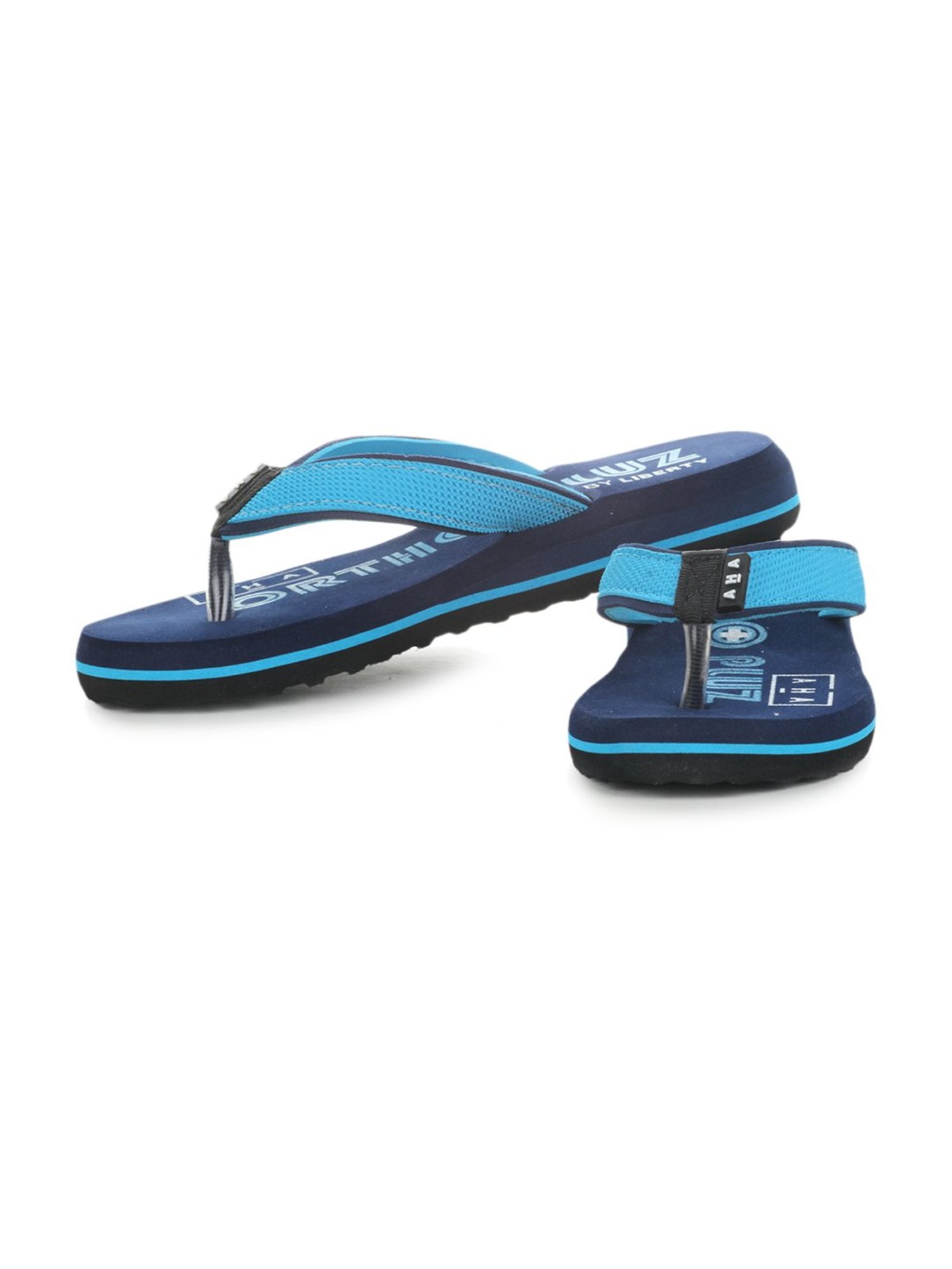 Aha by Liberty Women's Sky Blue & Navy Flip Flops