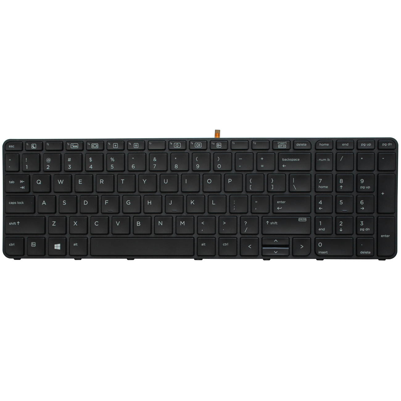 AUTENS Replacement US Keyboard for HP ProBook 450 G3 / 450 G4 / 455 G3 / 455 G4 / 470 G3 / 470 G4 Laptop No Pointer (Backlight)