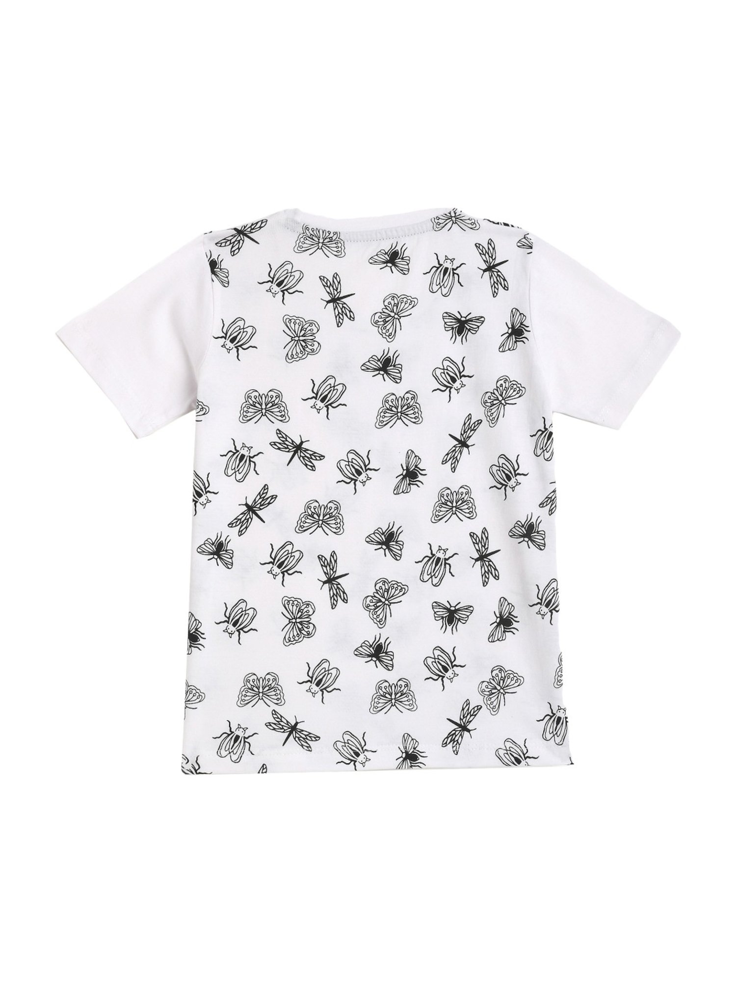 Kids Craft White Cotton Printed T-Shirt & Shorts